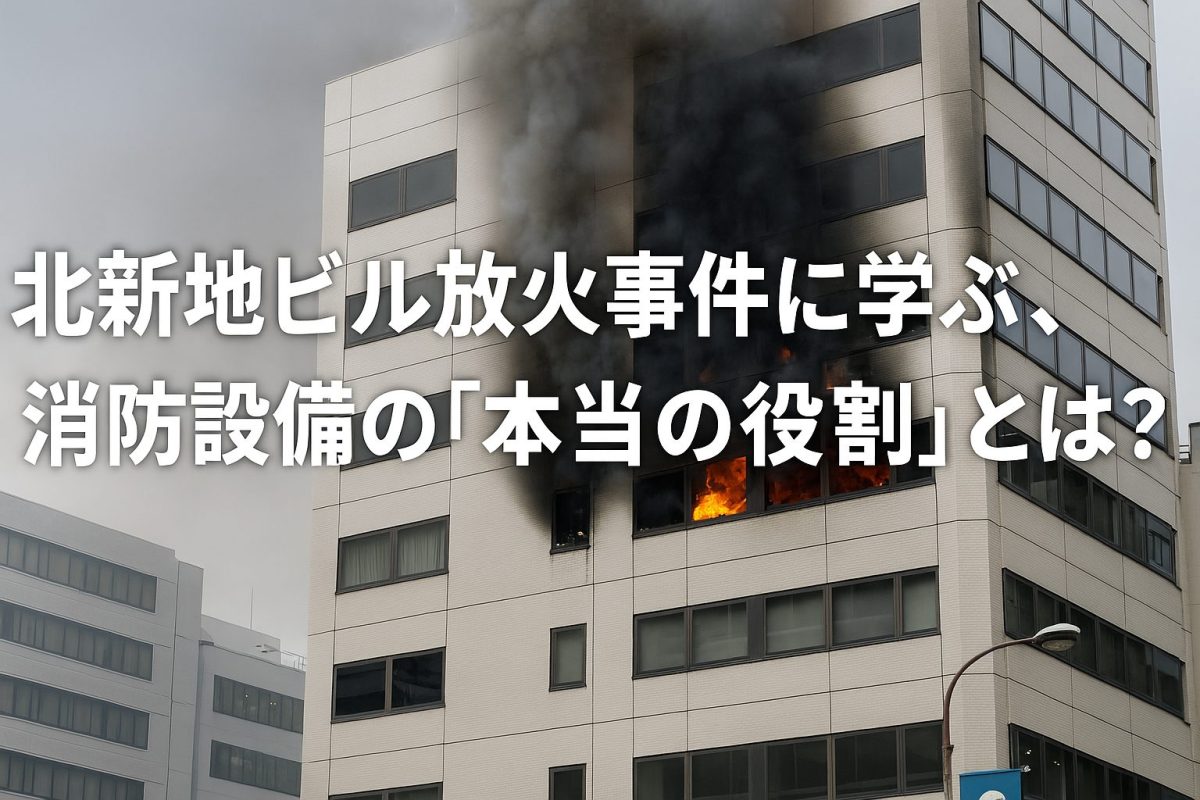 【消防設備士が解説】北新地ビル放火事件に学ぶ、消防設備の「本当の役割」とは?