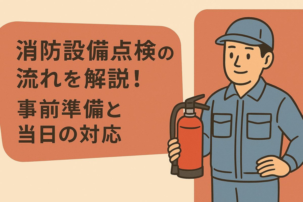 消防設備点検の流れを解説！事前準備と当日の対応【マンション編】