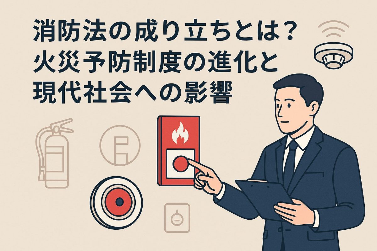 【徹底解説】消防法の成り立ちとは?火災予防制度の進化と現代社会への影響