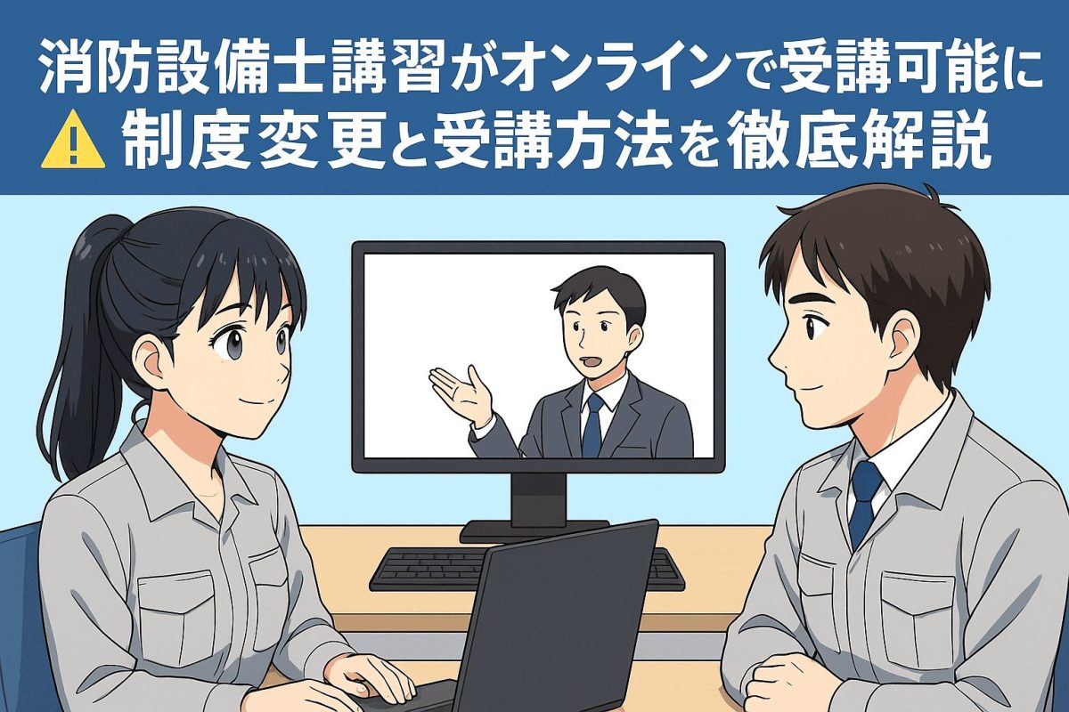 【2025年度】消防設備士講習がオンラインで受講可能に!制度変更と受講方法を徹底解説