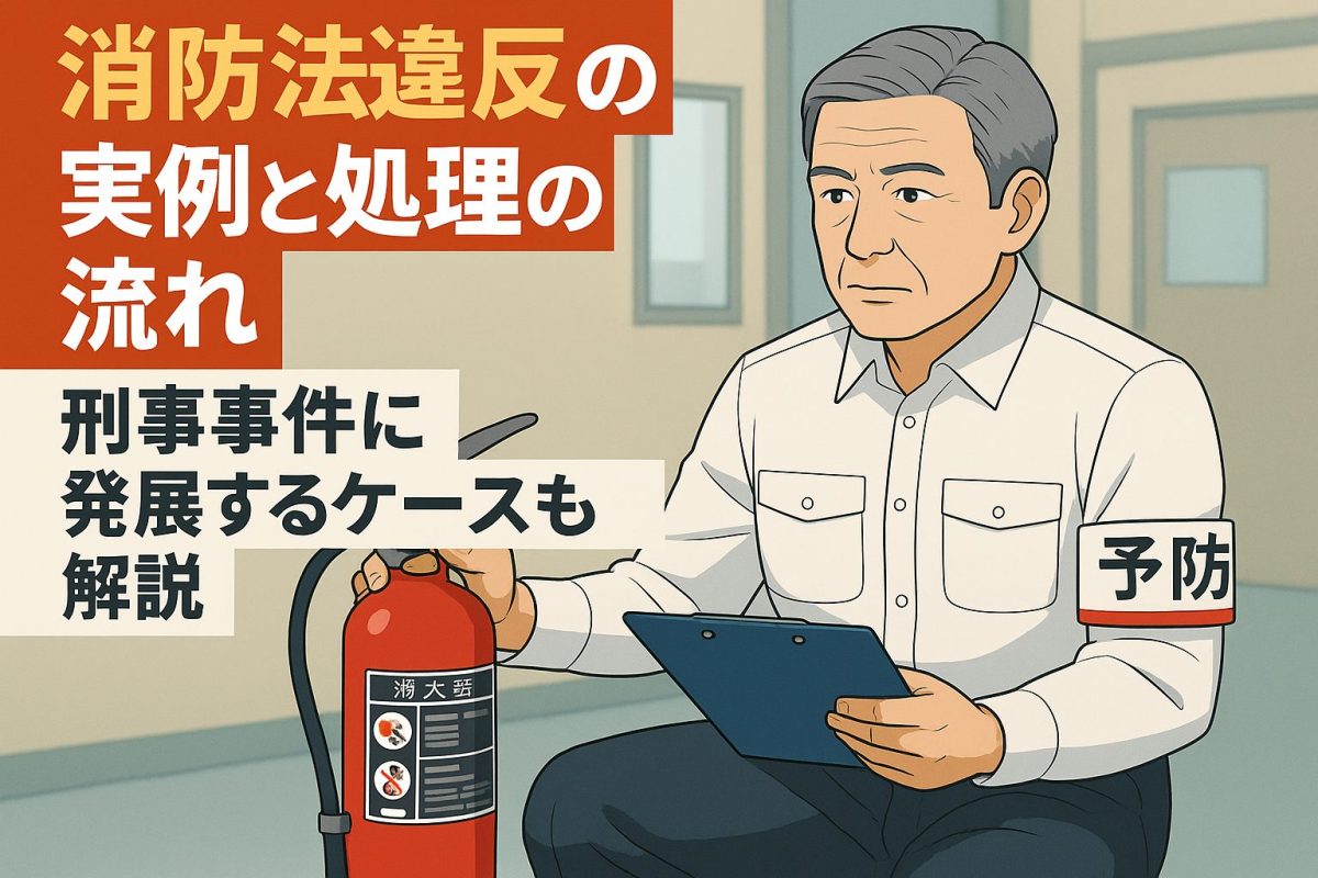 【要注意】消防法違反の実例と処理の流れ|刑事事件に発展するケースも解説