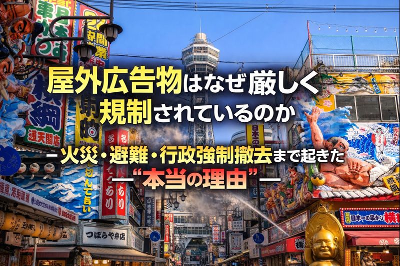屋外広告物はなぜ厳しく規制されているのか
